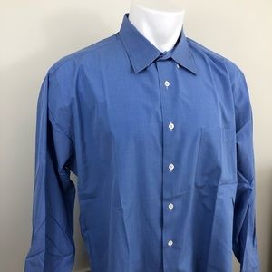 Hemrajani Brothers Blue bottom down Long Sleeve  Size Xlarge